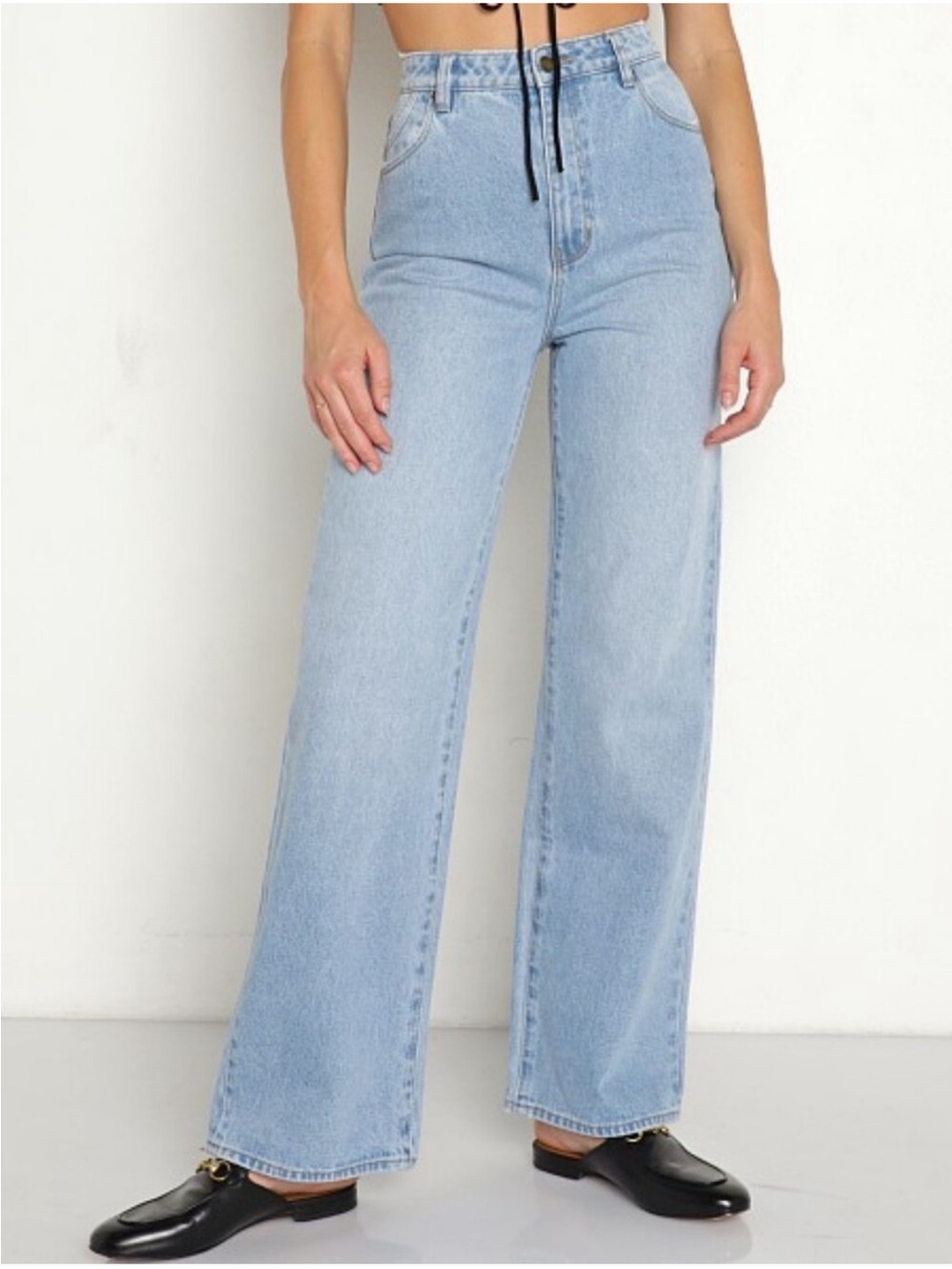 Rolla’s Heidi High Rise Loose Straight Jeans - Light Wash Size 26